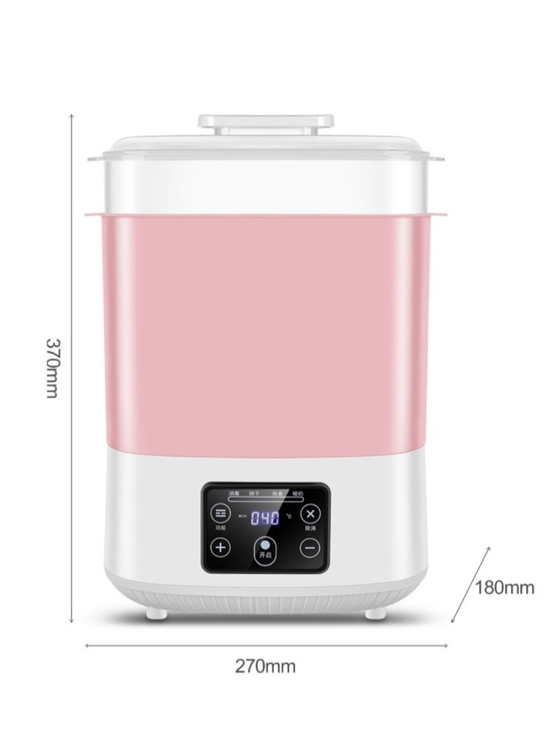 MIXDE 5 in 1 Baby Milk Warmer Bottle/Sterilizer，Baby Bottle Sterilizer, Electric Steam Bottle Sterilizer and Dryer, Universal Fit for All Baby Items Accessories（Pink） - Image 5
